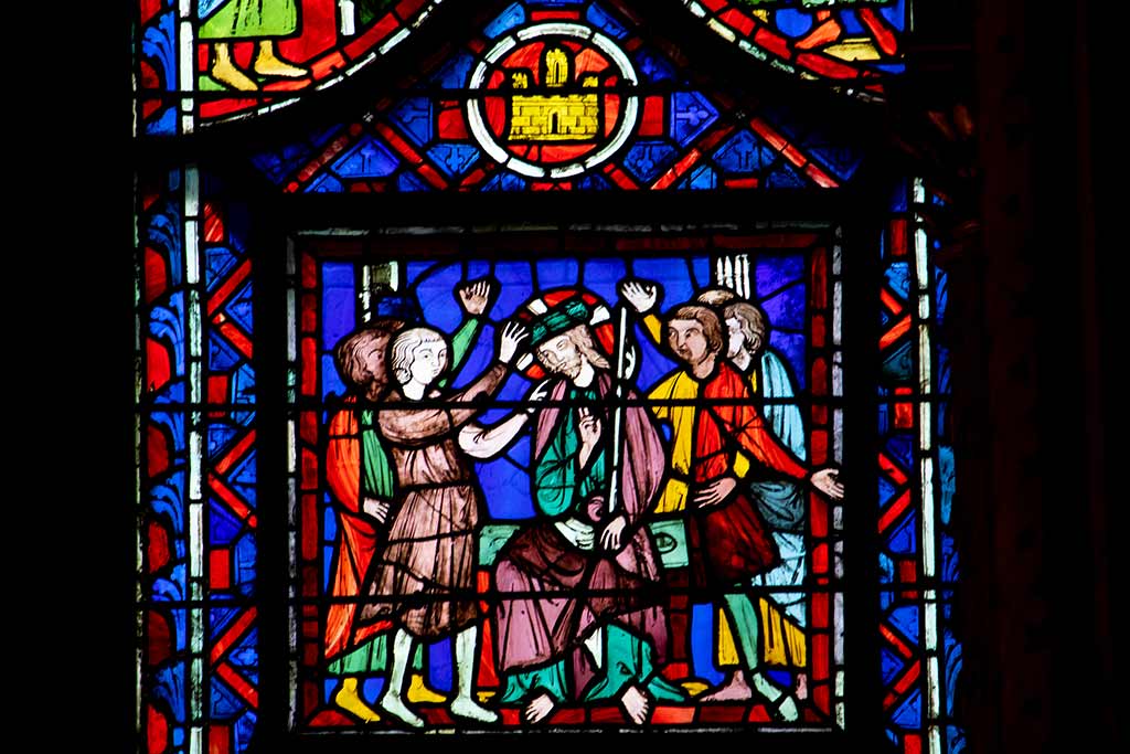 Visiting La Sainte Chapelle Paris: A complete guide Image of staiuned glass window in Sainte Chapelle PAris